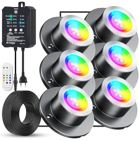 Illuminazione a LED subacquea con trasformatore a basso voltaggio