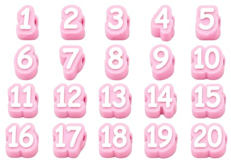 Étiquettes de crayon numérotées 1-20, marqueurs acryliques réutilisables, ensemble de 20 pièces pour l ' organisation de la salle de classe et le tri des fournitures, étiquettes numériques pour