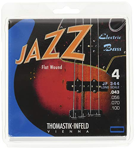 Thomastik Saiten für E-Bass Jazz Bass Flat Wound Satz JF344 4-string long scale 34