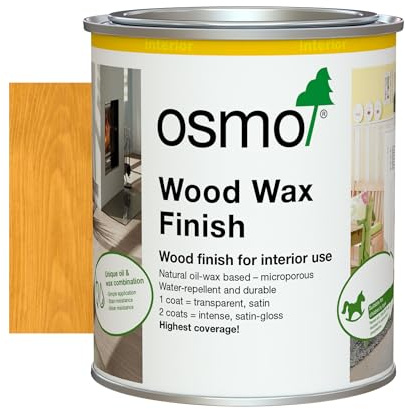 Osmo Wood Wax Finish 3103 Light Oak (750ML, Light Oak)
