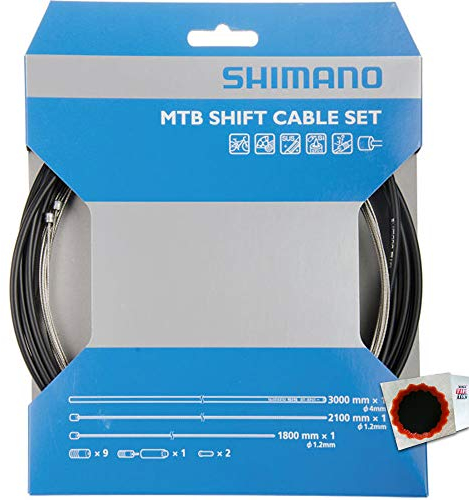 SHIMANO Schaltzug-Set MTB Edelstahl 1x 1800mm/1x 2100mm OT-SP41 3.000mm sz