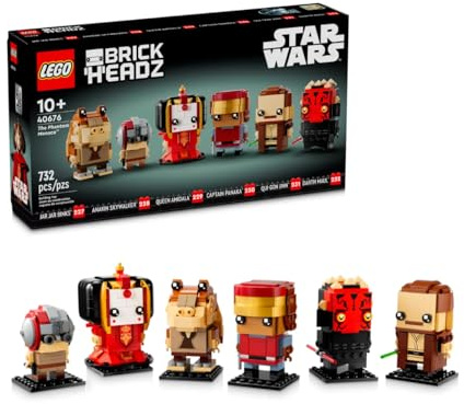 LEGO 40676 Brickheadz Star Wars The Phantom Menace 10+ 732 Pieces With Buildable Figures of Various Characters