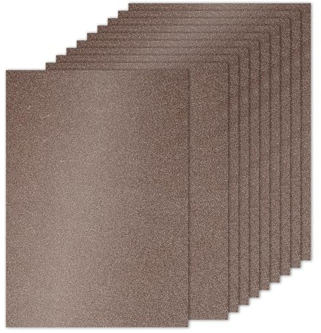 PATIKIL 10 ark brun glitter kartong papper A4 250 gsm