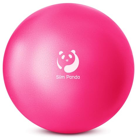 Slim Panda Gymnastikball Klein,23-25cm Pilates Ball mit Aufblasbarem Strohhalm,Soft Yoga Ball für Hause,Fitness,Balance Training