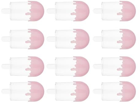 Fahoujs Lot de 12 petites valises en plastique pour la fête Fournitures de crème glacée et de bonbons pour mariages et anniversaires