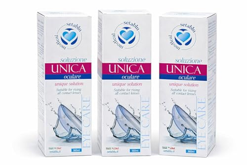 Setablu Soluzione Unica Oculare per Lenti a Contatto, Detergente Risciacquo e Conservazione, 3 Confezioni da 360 ml, Totale 1080 ml, Made in Italy