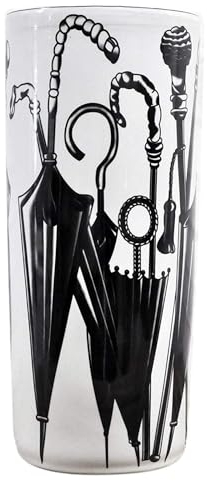 18 Black and White Ceramic Umbrella Stand
