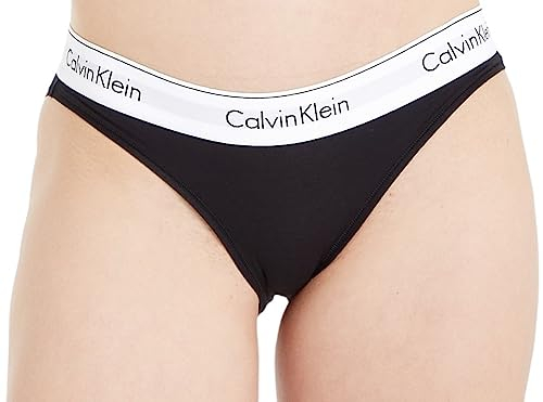 Calvin Klein Slip Forme Bikini Femme sous-Vêtement, Noir (Black), L