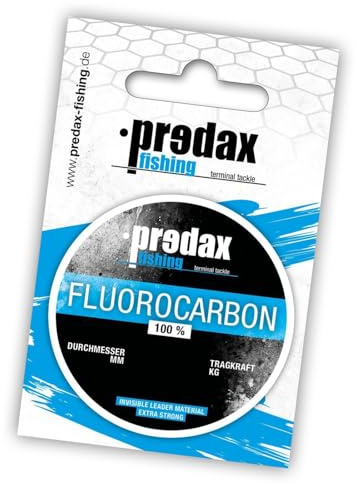 Predax Fluorocarbon Schnur 0,50mm 16Kg 25m Spule, Fluoro Carbon Schnur, Flurocarbon Vorfach, Vorfachschnur, Angelschnur, Predax Fishing Schnüre, durchsichte Angelschnur