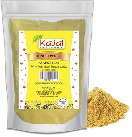Kajal Asafoetida (Asant) Djävulsssmuts gångjärn pulver 1 x 100 g
