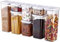 Neoflam Kitchen Pantry Luftdichte Smart Seal Aufbewahrung von trockenen Lebensmitteln mit Deckel, modular, stapelbar, quadratisch, transparenter Behälter für Müsli, Zucker, Mehl, Snack, Kaffee,