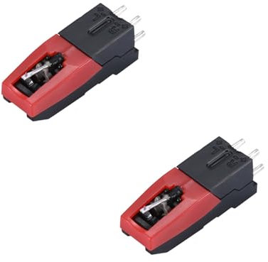 Lot de 2 stylets pour tourne-disque - Accessoire pour lecteur vinyle Lp, phonographe, gramophone, tourne-disque