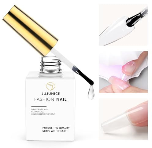 UV Nail Glue, Extra Strong Nail Glue for Press On Nails, Gel Tips, Acrylic Tips - 15 ML 5 In 1 UV Glue (Need Nail Lamp)