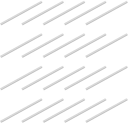 QUARKZMAN 80pz Spina Centraggio Perni 304 Acciaio Inossidabile M1 x 25mm Cilindrica Perno Supporto Mensole Perno Parallelo per Produzione Meccanica Industria Installazione Mobili, Argento