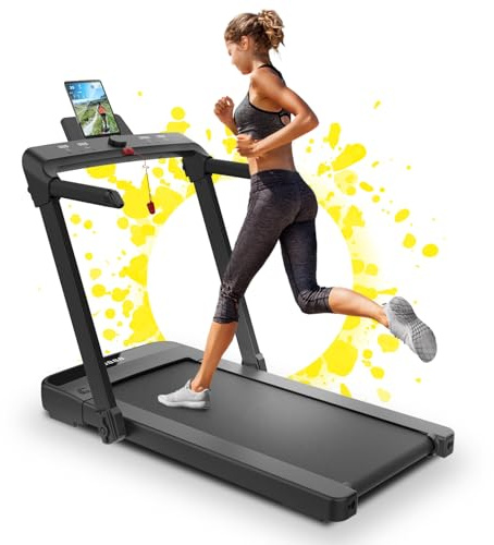IDS Tapis Roulant Salvaspazio 10 km/h | Marchio Italiano | Mod. RAFFAELLO Nero | Compatibile APP Bluetooth + Programmi | Pieghevole Compatto Elettrico | Indoor Sports GARANZIA e Assistenza ITALIA