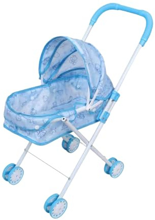 Passeggino Per Bambole - Passeggino Realistico Con Cappottina | Pieghevole Per Giochi Di Ruolo,per Bambini Bambine Gioco di Ruolo Casa Festa Compleanno Scuola Esterno