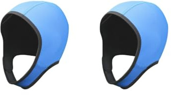 BHFZIAP Set di 2 cappucci in neoprene per muta da adulto, per canoa, kayak, vela, blu, 3 mm