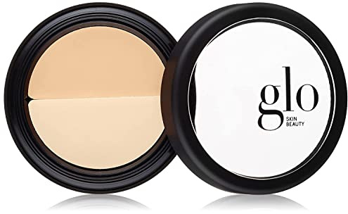 Glo Skin Beauty Under Eye Concealer Makeup with Duo Shades for Custom Blending - Corrects & Conceals Dark Circles & Redness - Buildable Longwearing Coverage (Golden)