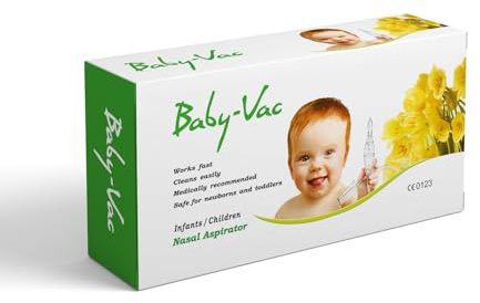 Arianna Baby Vac Nasal Vacuum Aspirator Suction Nose Cleaner with Cleaning Brush Set