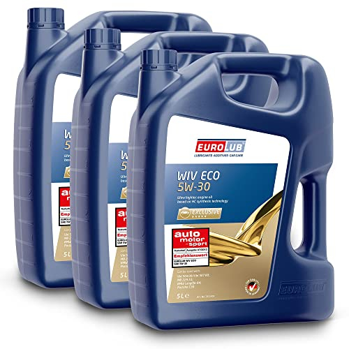 EUROLUB 3X Motoröl 5W-30 Wiv Eco Benzin Diesel Benzinmotor Dieselmotor Motor Motoren Öl Engine Oil 5L