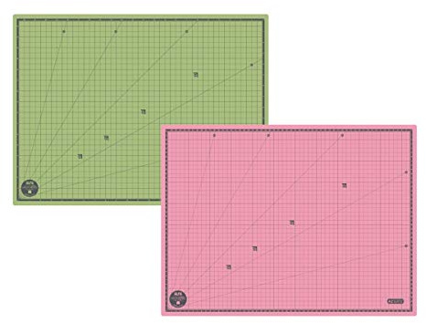 Alfa A6082 Base de Corte Reversible Autorreparante, Verde/Rosa, 420 x 594 mm, A2