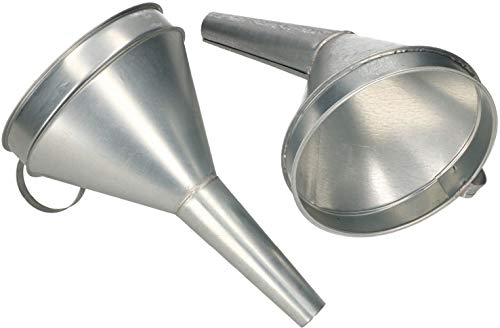 KOTARBAU® Benzin Metalltrichter Gerade Mit Griff - Einfülltrichter Groß Mit Sieb - Öltrichter Kfz 170 mm