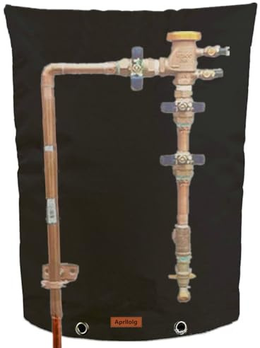 Backflow Insulated Cover, Outdoor Pipe Covers Winter Freeze Protection, Insulation Cover Pouch for Water Sprinkler Valve,Well Pump,PVB,Irrigation Valve Backflow Preventer