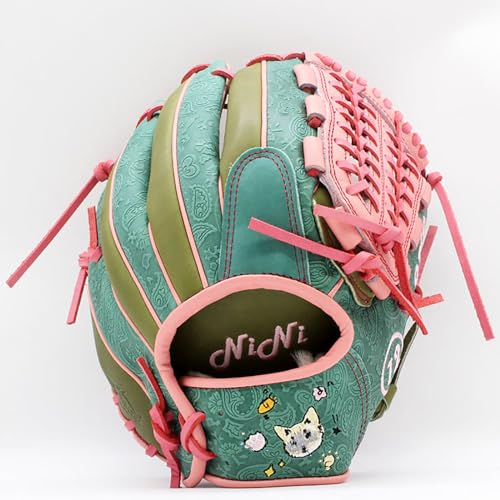 Baseball-Softball-Handschuh, Fastpitch-Softball-Handschuh, Pro-Echtleder, Jugendliche, Erwachsene, Herren, Damen, Outfield, Infield, Feldhandschuh, Handschuhe für die linke Hand, mehrere Größen