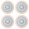 33CM Runde Gewebte Platzsets, 4er Set Mandala Boho Tischsets mit Quaste, Hitzebeständige Platzdeckchen rutschfest, Baumwolle Waschbar Platzsets für Esszimmer, Küche, Hochzeit Tischdekoration