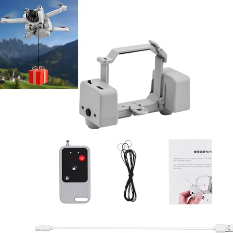 LICHIFIT Sistema Airdrop para dron DJI Mini 3 Pro/Mini 3 Drone Thrower Transporte Entrega Carga Útil Liberación Dispositivo de caída de aire
