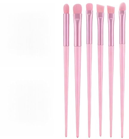 Set de pinceles para sombra de ojos – pincel de tinte y antiarrugas inclinado | cerdas finas y para estompage facial | accesorio cosmético para mujeres, niñas, hogar, viajes, oficina,