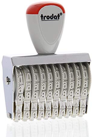 Trodat Dialer Druckplatte separatem 15510.0 Stempel weiß