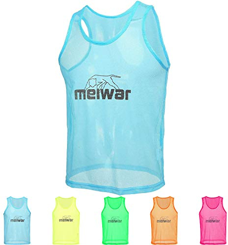 meiwar Leibchen - 10er Set Trainingsleibchen I Größe S I Blau