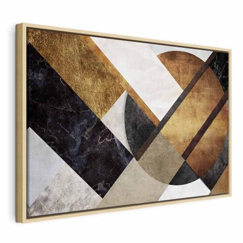 murando - Quadro Motivo geometrico 120x80 cm 1 Pezzo Stampa su Tela Strutturata XXL Quadri Moderni Murale Arte Moderno Grafica Decorazioni da Parete Pittura Immagini Astratto Marmo a-A-0753-b-a