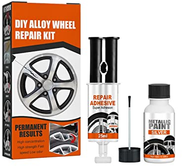 ihreesy Leichtmetallfelgen Kratz Reparatur Set, Wasserdichte Auto-Felgen Kratz Entferner Kratz Reparatur Set Auto Radkratzer-Reparatur Felgen Radausbesserungsset