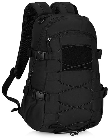 HUNTVP Small Backpack 15L/25L, Tactical Military Backpack Molle Rucksack for Men & Women, Versatile Daypack for School, Work, Cycling, Motorbike
