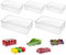 Generisch Kühlschrank Organizer Set Aufbewahrungsbox Küche Organizer Durchsichtig Aufbewahrungsbox Organizer Stapelbar für Kühlschrank, Schrank, Speisekammer, Snacks