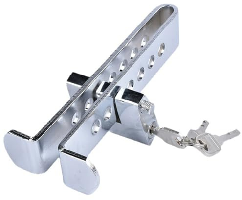 Lbvzxkad Blocco Frizione Regolabile per Auto Blocco Pedale Freno Universale Blocco Frizione Freno Acceleratore Strumento Antifurto di Sicurezza 19,5 cm