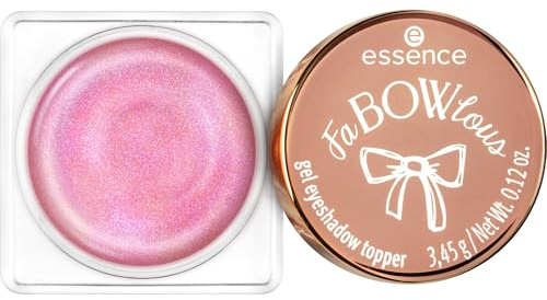 Essence Cosmetics Topper de sombra de ojos en gel FaBOWlous, reluciente, escarchado, en gel (3.45g)