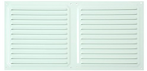 Brinox B70540D - Rejilla de ventilación (20 x 40 cm) color lacado blanco