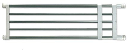 BAOYOUNI Estante de Armario Extensible Organizador de Almacenamiento Rack Sin Perforaciones Ajustables DIY Separadores de Estantes Telescópico para Dormitorio Baño Cocina, 50-80 cm