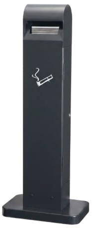 JVD Cendrier sur pied TOTEM 12,5L - Pour Extérieur (Clé et Kit de fixation)