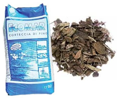 CORTECCIA DI PINO ECOMAR 10/40 LT.60 AZIONE PACCIAMANTE E DECORATIVA NATURALE