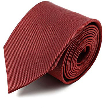 BRERA 67 Cravatta Uomo Bordeaux Elegante in Seta | Cravattino per Completo 150x7 | Cravatte Slim per Vestito da Cerimonia e per Abiti da Lavoro