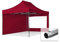 Faltzelt Professional 3x4,5 m - mit 2 Seitenteilen (Panoramafenster) Faltpavillon ALU Pavillon Partyzelt rot