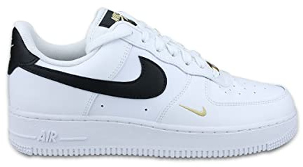 Nike Air Force 1 '07 Essential, Scarpe da Basket Donna, Bianco Nero Bianco Nero, 41 EU