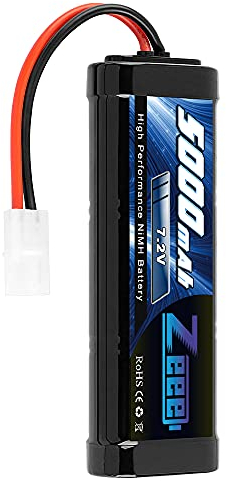 Zeee 7.2V 5000mAh NiMH Battery RC Battery for for RC Car RC Truck RC Auto Boot Helicopter LKW Truggy RC Hobby