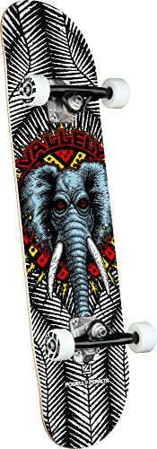 Powell Peralta Factory - Monopatín completo Vallely Elephant White 20.3 cm