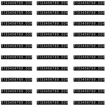 30pcs Price Tag Number Letter Price Cube Display Adjustable Watch Ring Jewelry Dollar Pricing Label Stand