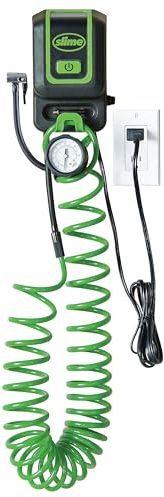 Slime 40070 Garage Inflation Station Wandmontage 120V Infaltor für Autos, Fahrräder, aufblasbare Gegenstände, Sportbälle